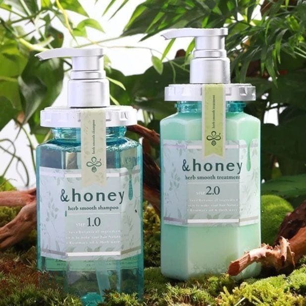 اند هوني - شامبو و بلسم بخلاصة الأعشاب الخاص بالشعر الدهني ( herb smooth ) 440ml