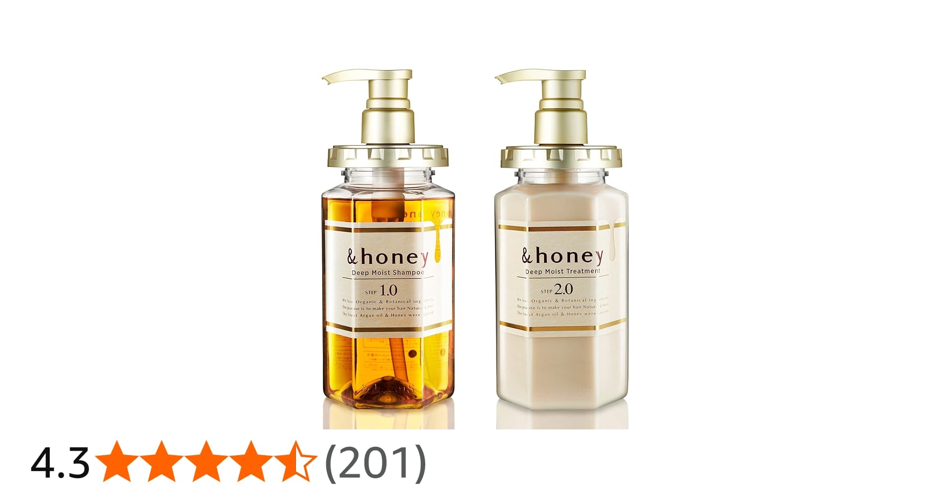 آند هوني - شامبو الترطيب العميق (ديب مويست) 1.0 , بلسم الترطيب العميق 2.0 | &honey Deep Moist Shampoo and treatment 1.0
